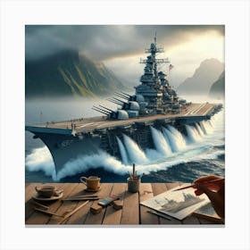 Uss Columbia Canvas Print