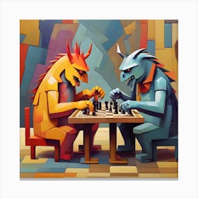 Chess Game 1 Canvas Print