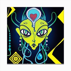 Alien Head Canvas Print