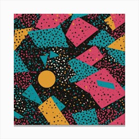 80'S Retro Pattern Canvas Print