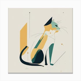 Abstract Cat Canvas Print