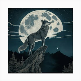 Howling Wolf Canvas Print