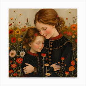 Mother And Daughter Canvas Print