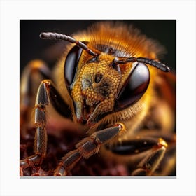 Bee Portrait Canvas Print