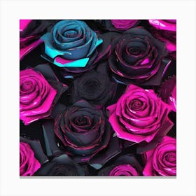 Pink Roses 12 Canvas Print