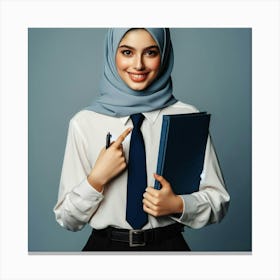 Muslim Business Woman 3 Canvas Print