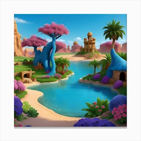 Oasis of Fantasy Canvas Print