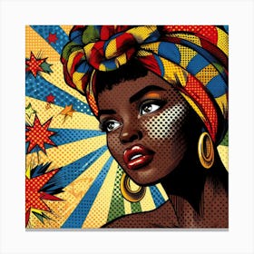 Zandile Pop African Woman Canvas Print