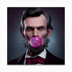 Abraham Lincoln bubblegum Canvas Print