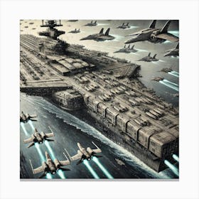 Juggernaut Class Carrier Iron Commonwealth Canvas Print