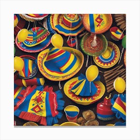 Mexican Hats 1 Canvas Print