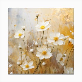 White Cosmos Canvas Print