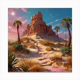 Desert Landscape Canvas Print