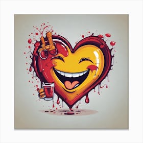 Bloody Heart Canvas Print