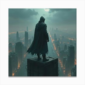 Hooded Man Canvas Print