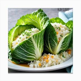 Cabbage With Rice Canvas Print