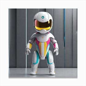 Robot In Space 3 Canvas Print