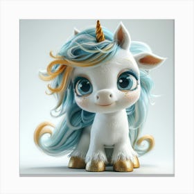 Cute Unicorn 855 Canvas Print