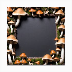 Frame Of Mushrooms 2 Canvas Print