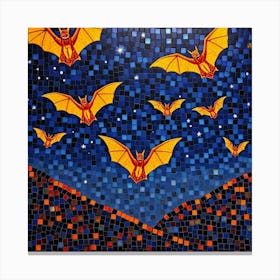 Orange Bats Canvas Print