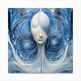 Futuristic Alien Canvas Print