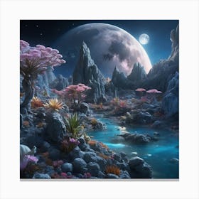 Alien Landscape Canvas Print