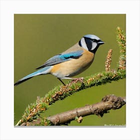 Bird Natural Wild Wildlife Tit Sparrows Sparrow Blue Red Yellow Orange Brown Wing Wings 2023 11 26t105122 Canvas Print