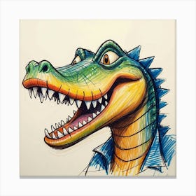 Alligator Head 5 Canvas Print