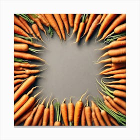 Carrots In A Circle 20 Canvas Print