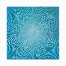 'Azure Radiance', an artwork where serenity and energy meet in a visual symphony of cool blues. The sunburst pattern draws the viewer into a moment of reflection and calm, reminiscent of the first light of dawn spreading across the sky.  Serene Art, Cool Blues, Sunburst Pattern.  #AzureRadiance, #SereneArt, #BlueSunburst.  'Azure Radiance' is a beacon of tranquility for any space, embodying a soothing yet vibrant atmosphere. It’s the perfect choice for those looking to infuse their environment with a peaceful energy and a touch of minimalist elegance. Canvas Print