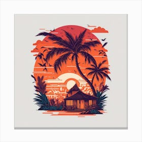 Hawaiian Sunset Canvas Print