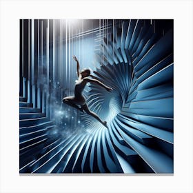 Dancer In A Spiral Canvas Print