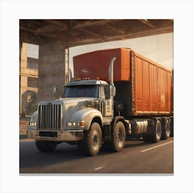 A sturdy truck Canvas Print