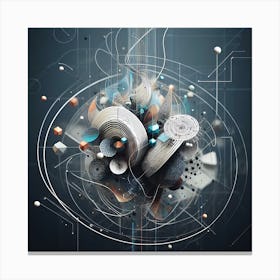 Abstract Digital Painting Canvas Print