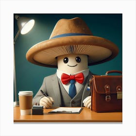 Man In A Hat Canvas Print