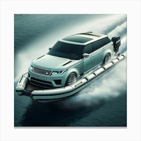 A Range Rover Design As A Speed Boat 2 Canvas Print