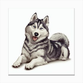 Siberian Husky Canvas Print