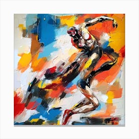 Abstract Of A Dancer Canvas Print
