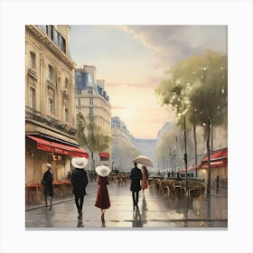 Paris At Dusk 1 Canvas Print