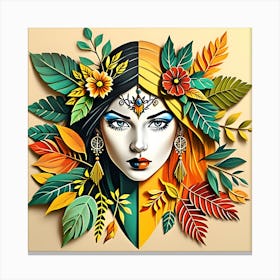 Womeninflower Canvas Print