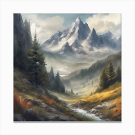 Mountain Landscape 2 Canvas Print