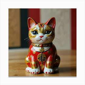 Default Lucky Cat Art 3 Canvas Print