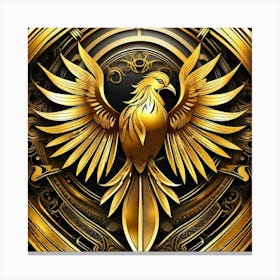 Golden Phoenix 5 Canvas Print