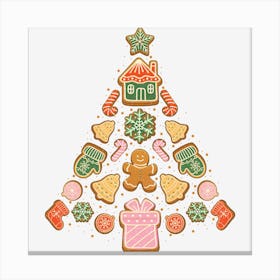 Christmas Tree Cookie Canvas Print