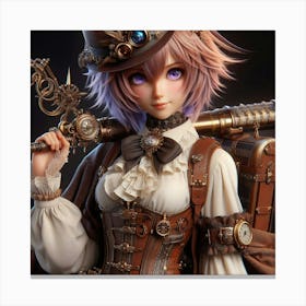 Steampunk Girl 4 Canvas Print