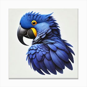 Blue Parrot 1 Canvas Print