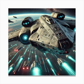 Asteroid Wraith Heavy Bomber Canvas Print