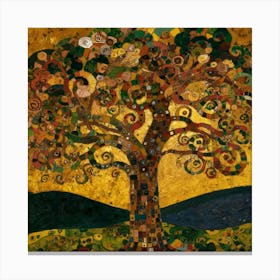 Gustav Klimt "Tree of Life," 3 Canvas Print