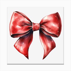 Red Bow 9 Canvas Print