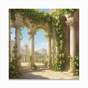 Royal garden grapes  Canvas Print